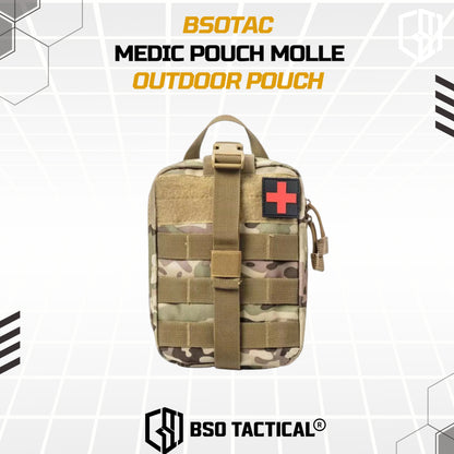 Tactical Medic Pouch 600D Molle Outdoor Military Pouch Free Patch