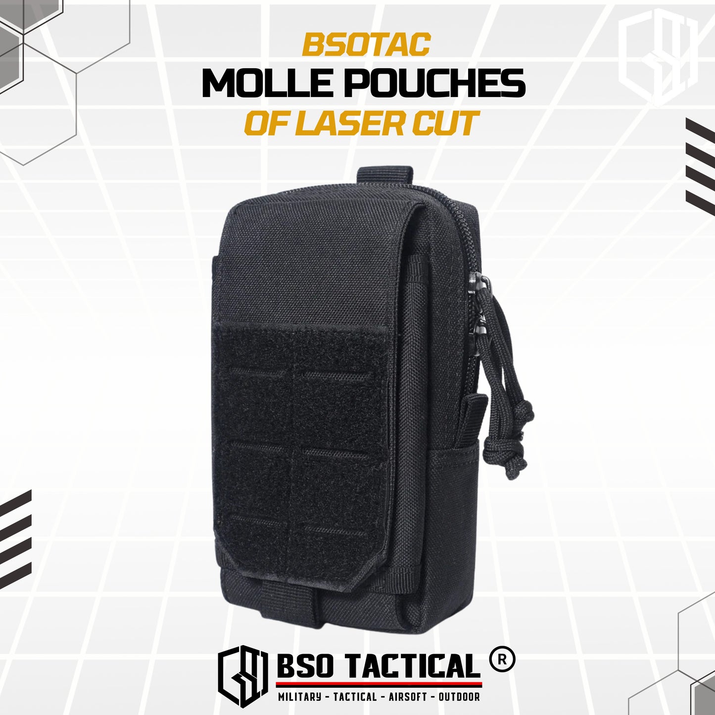 Pouch Tactical Molle Waist Pack EDC Mini Bag Vest Belt - Laser Cut