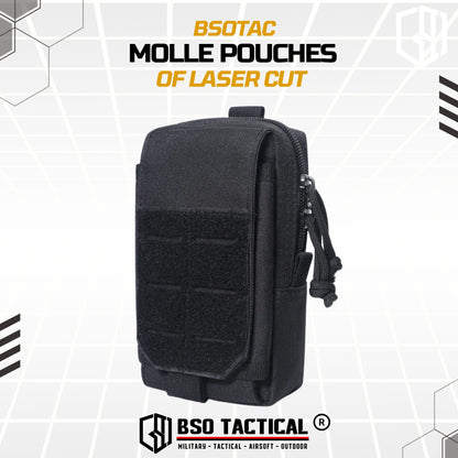 Pouch Tactical Molle Waist Pack EDC Mini Bag Vest Belt - Laser Cut