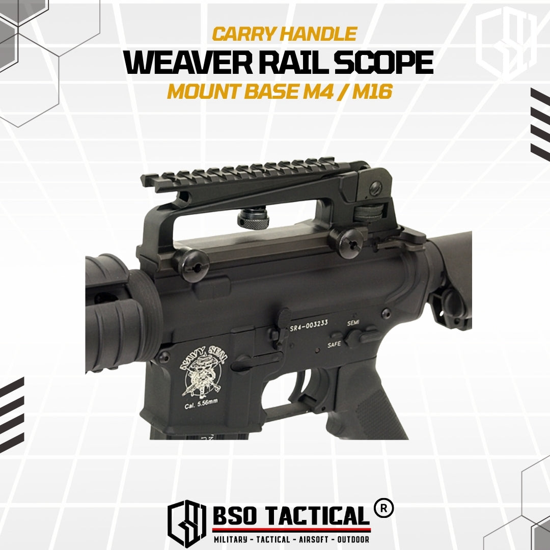 Carry Handle weaver Rail Scope Mount Base M4/M16 Picatinny Rail 20mm