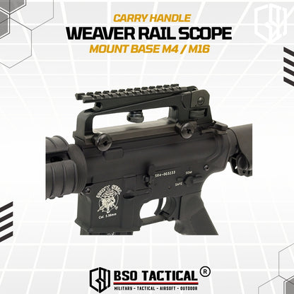 Carry Handle weaver Rail Scope Mount Base M4/M16 Picatinny Rail 20mm