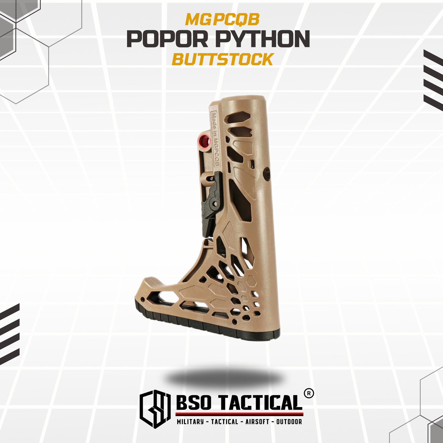 Popor Tactical Python Buttstock Nylon Stock AEG WGG Adjustable