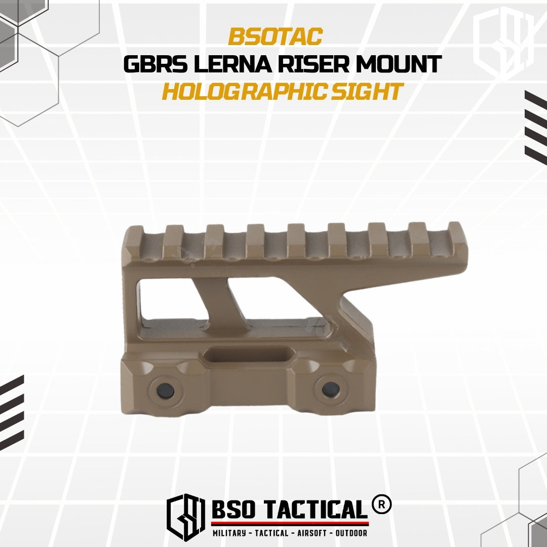 GBRS Lerna Riser Mount Kit Picatinny Rail for Holosight 2.91" CNC