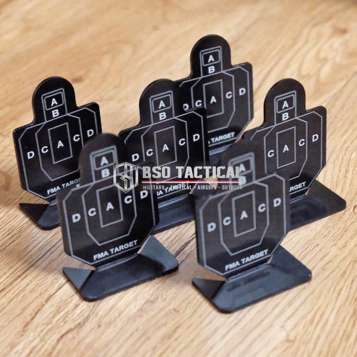 FMA Tactical Practice Mini Target A IPSC Shooting Type 2 Set 6 Pcs - TB1003