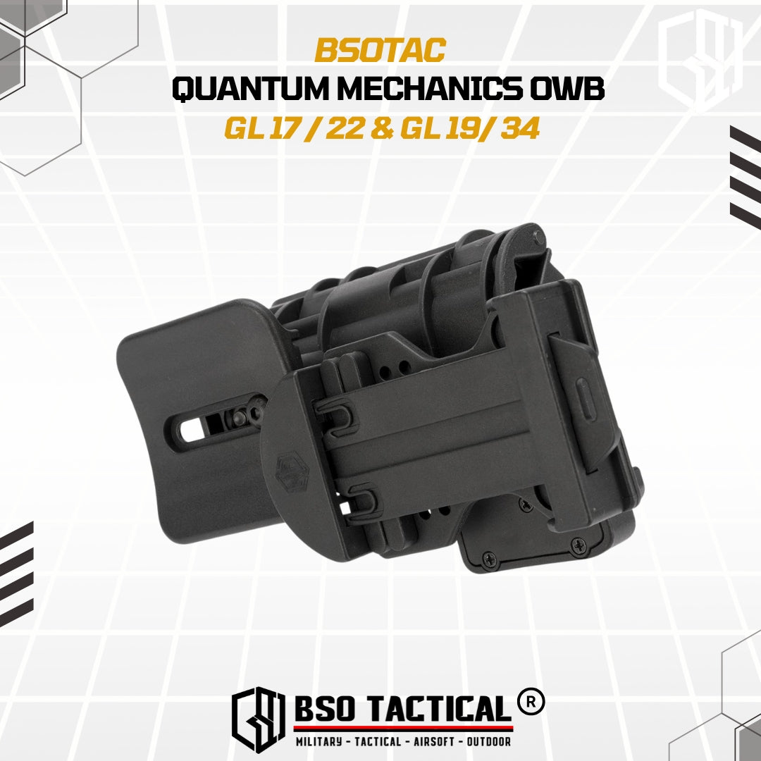 Tactical Holster Quantum Mechanics OWB Quick Release IPSC GL17 19 22