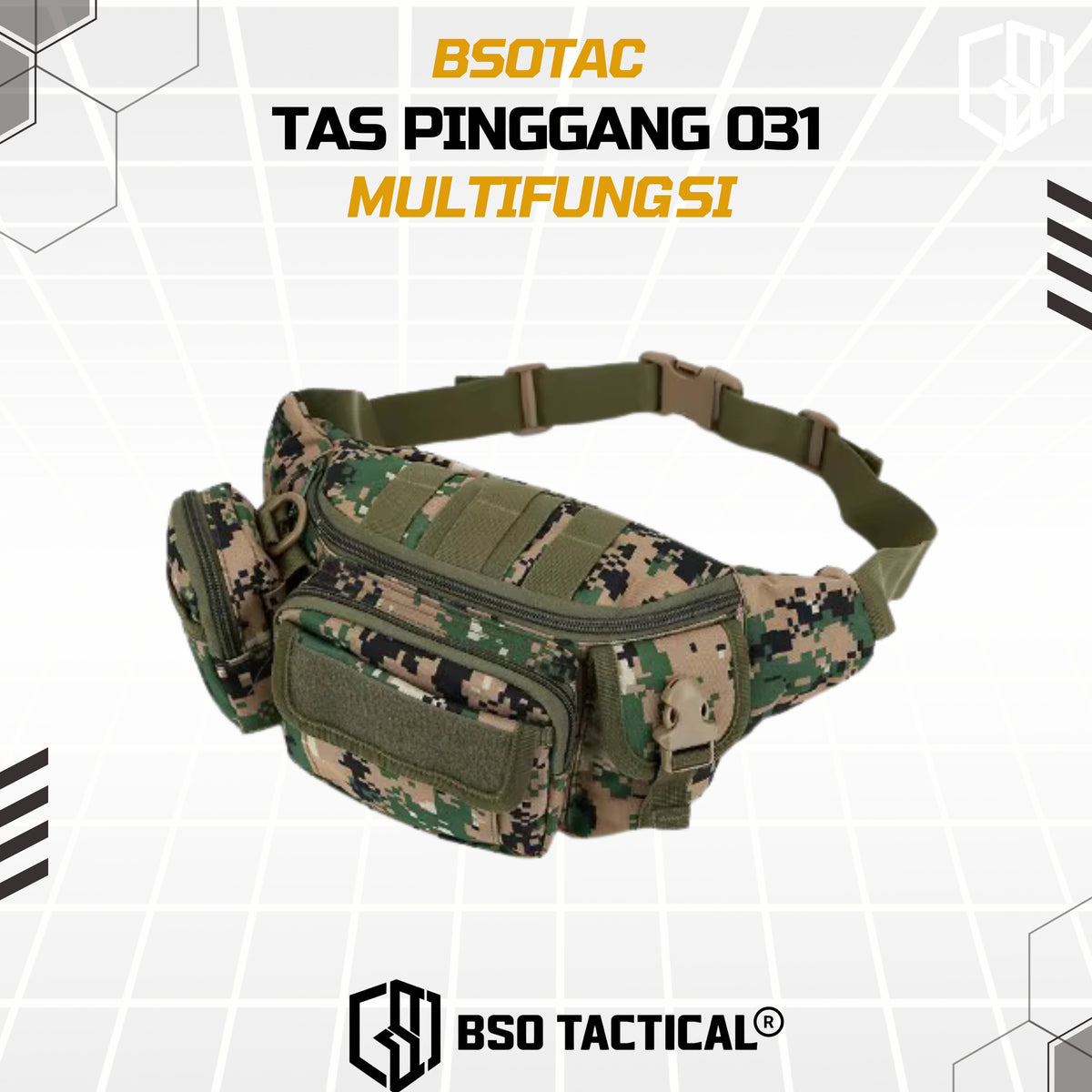 Tas Pinggang Multifungsi Travel Pack Waisted Bag Outdoor Nylon