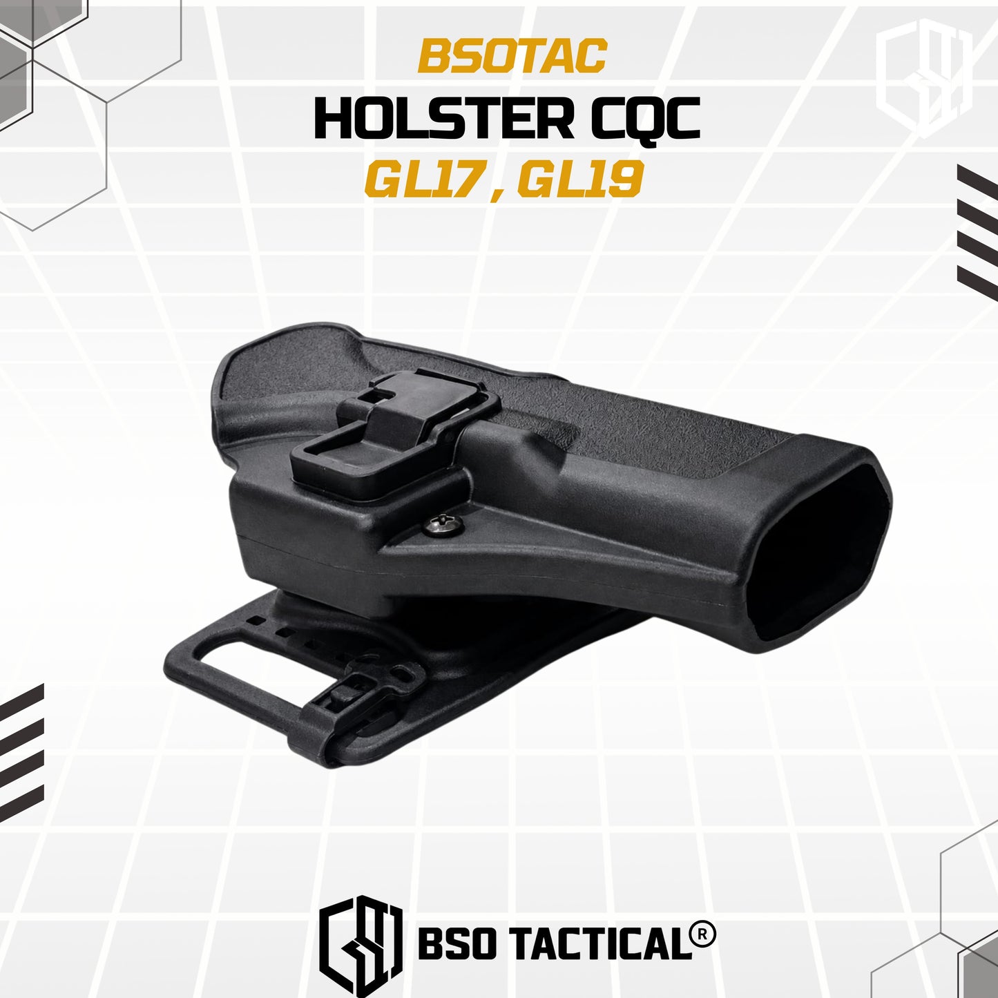 Holster Tactical GL 17 19 CQC Waist Paddle Belt Loop GBB GBBR