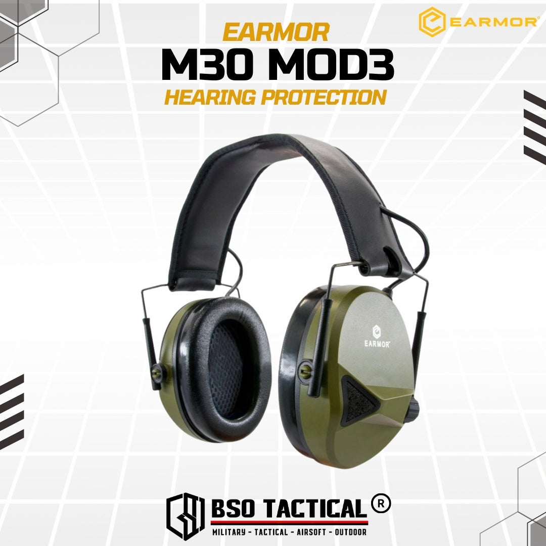 Earmor M30 MOD3 Tactical Electronic Hearing Protection IPSC - ORIGINAL