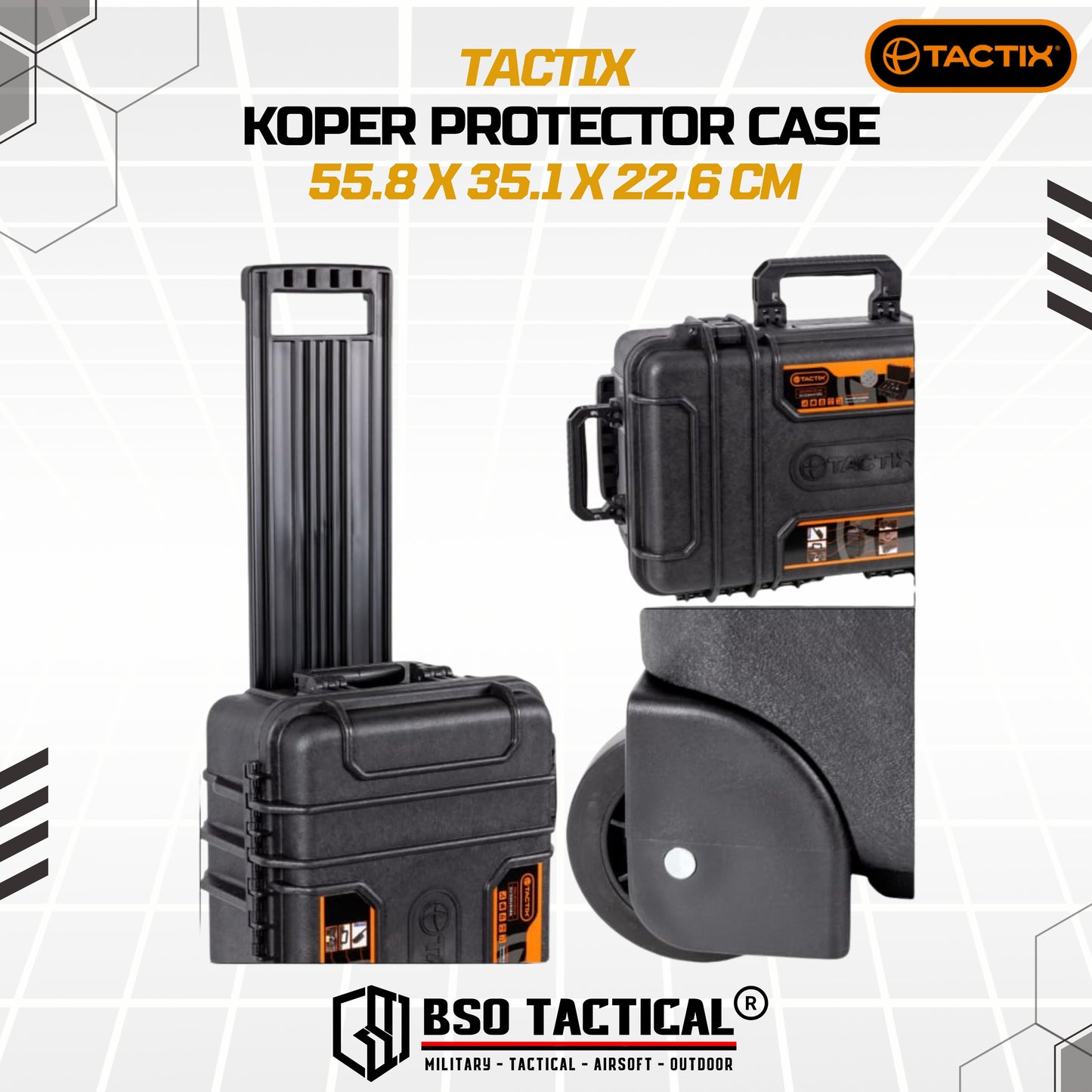 Koper Tactix Outdoor Protector Case Multifungsi Waterproof Big Size Trolley