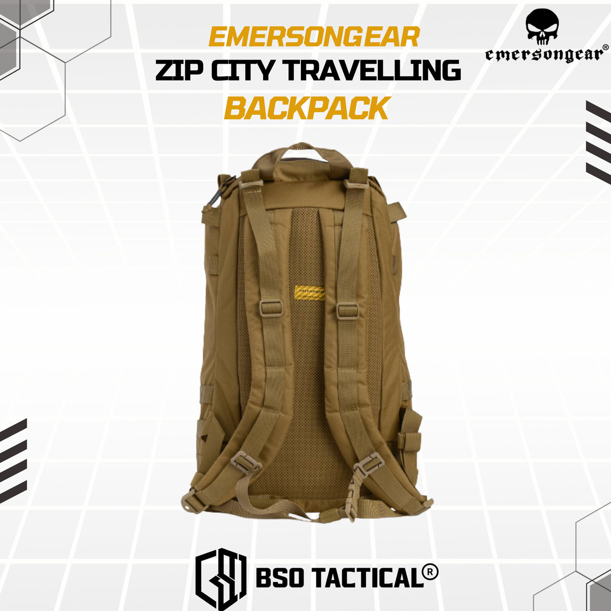 Tas Ransel Outdoor Emerson Zip City Casual EDC Backpack EM9323