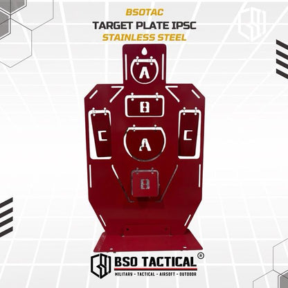 Target Plate Stainless Steel IPSC Practice Competition untuk Latihan WGB GBB GBBR