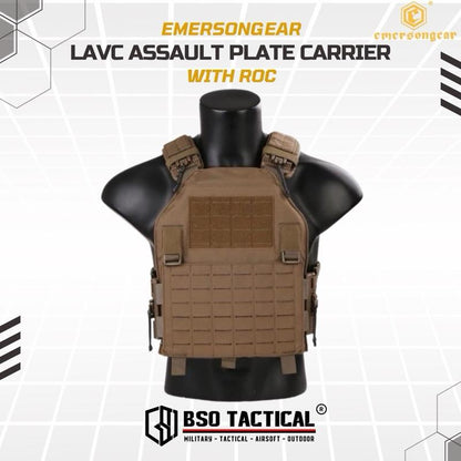 Rompi Tactical Vest Emerson Blue Label LAVC Assault ROC Plate Carrier ORI Outdoor Gym Fitness Running Hyrox