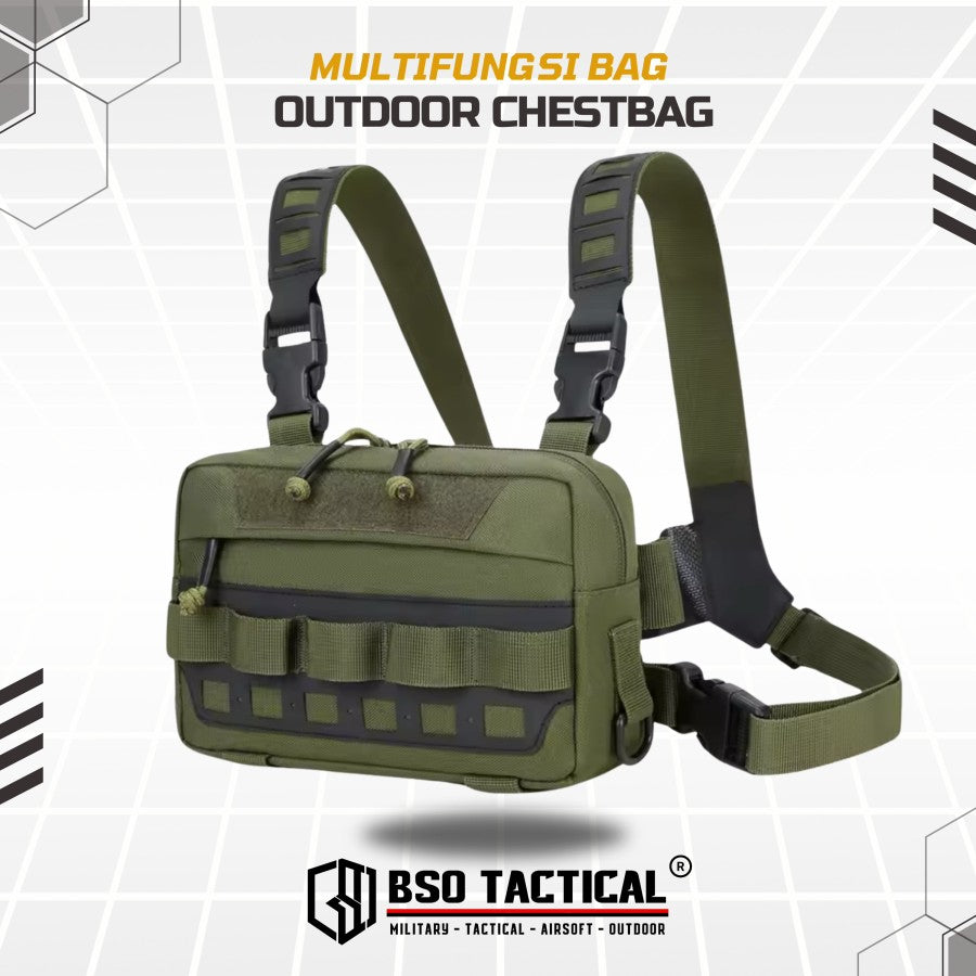 Tas Dada Tactical Chest Bag Multifungdi EDC Fishing Cycling Outdoor Multi Strap Portable