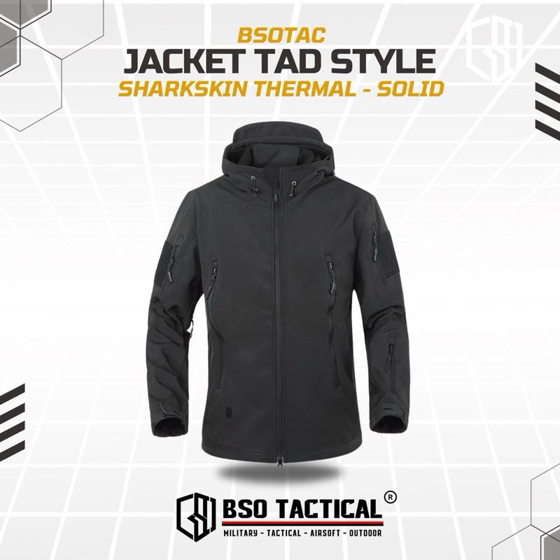 Jacket TAD Style Sharkskin Outdoor Thermal Waterproof Zipper Light Unisex Bahan Softshell Polar Windproof Jacket Hangat Angin Tahan Air