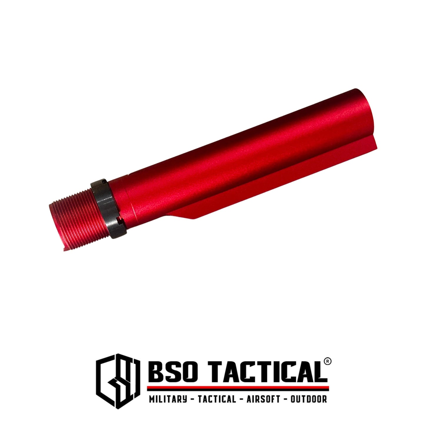 Tabung Popor Airsoft WA M4 GBB Rifle 6 Position Airsoft Pipe Stock RED