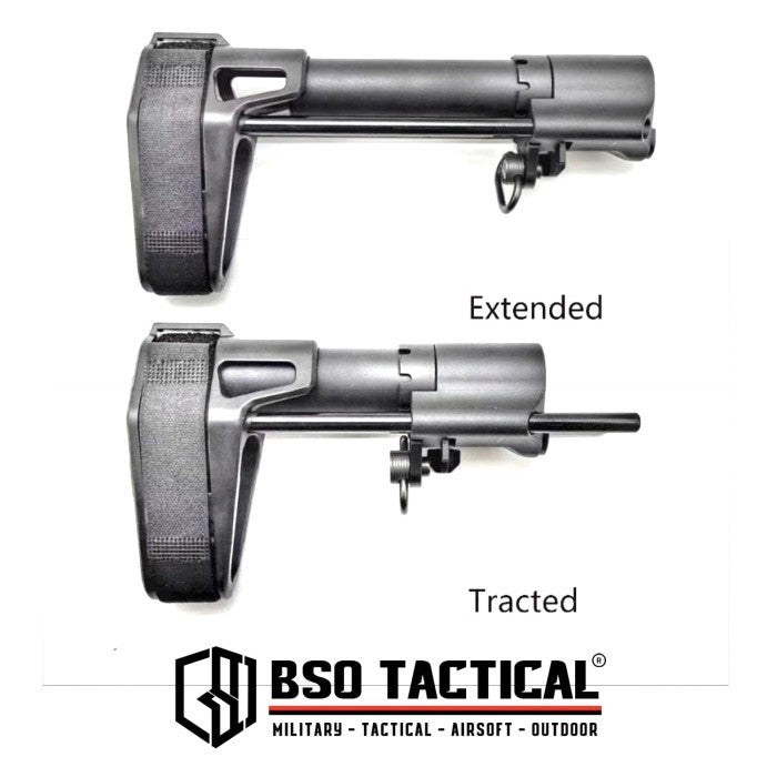 Popor SB Tactical Style PDW Airsoft AEG GBBR Stabilizer Brace Stock