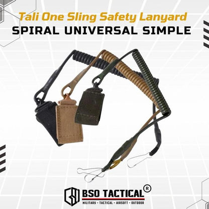 Tali One Sling Safety Lanyard Spiral Universal Simple Version