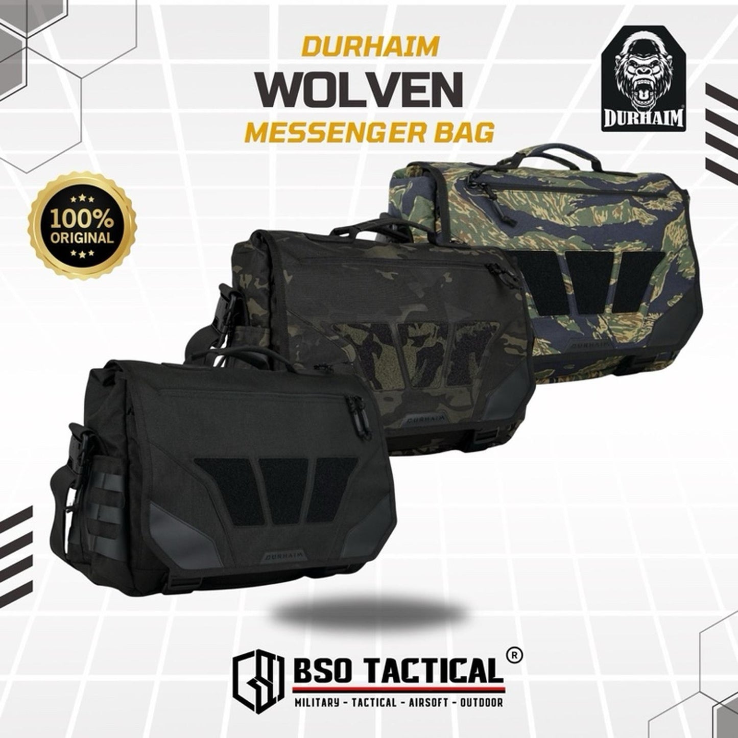 Tas Selempang Durhaim Wolven Messenger Bag Daily EDC - ORIGINAL