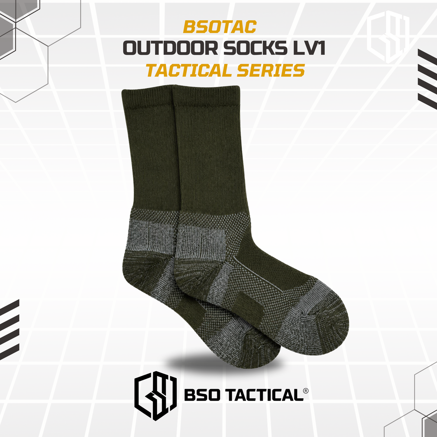 Kaos Kaki Tactical Series Outdoor 6 Inch Sock Level 1 Tebal Hangat