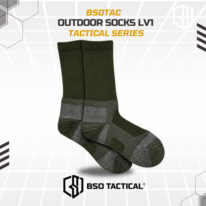 Kaos Kaki Tactical Series Outdoor 6 Inch Sock Level 1 Tebal Hangat