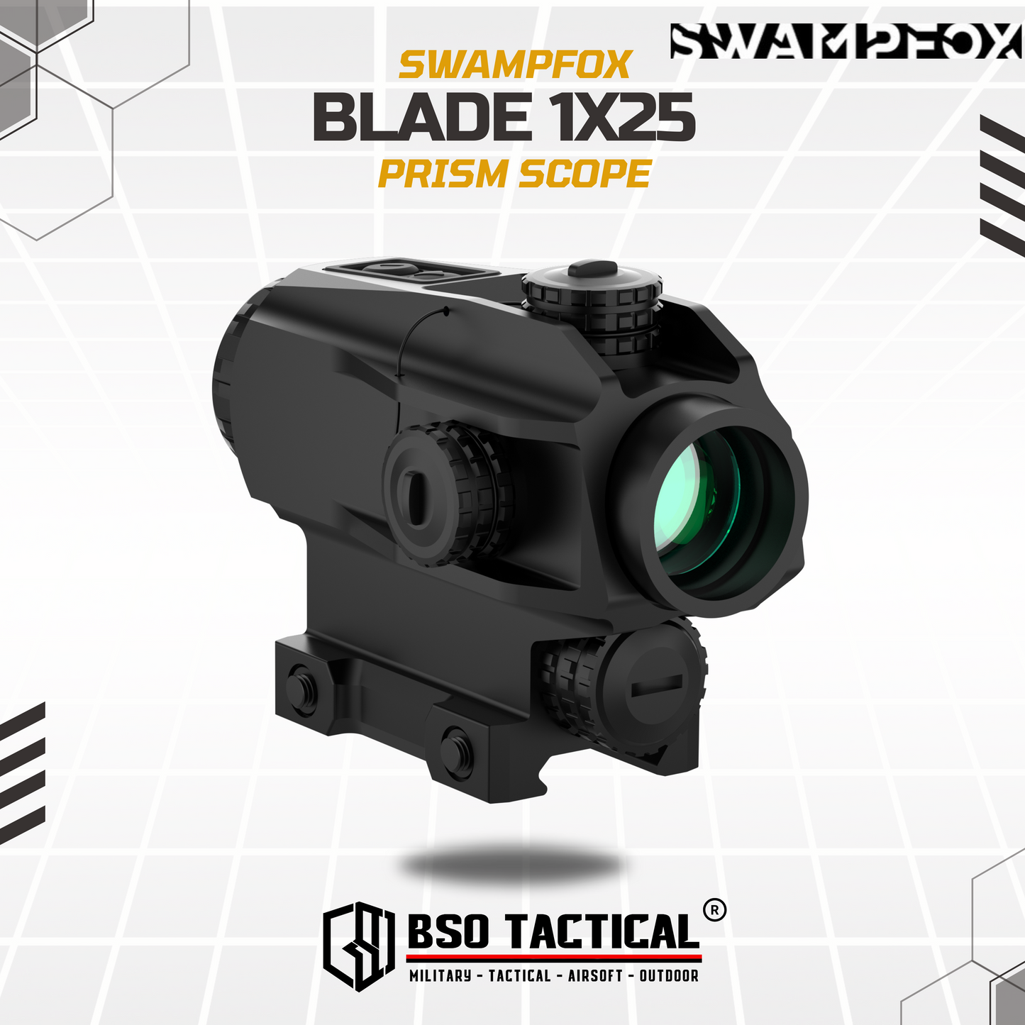 Swampfox BLADE 1X25 Prism Scopes Tactical Red Dot
