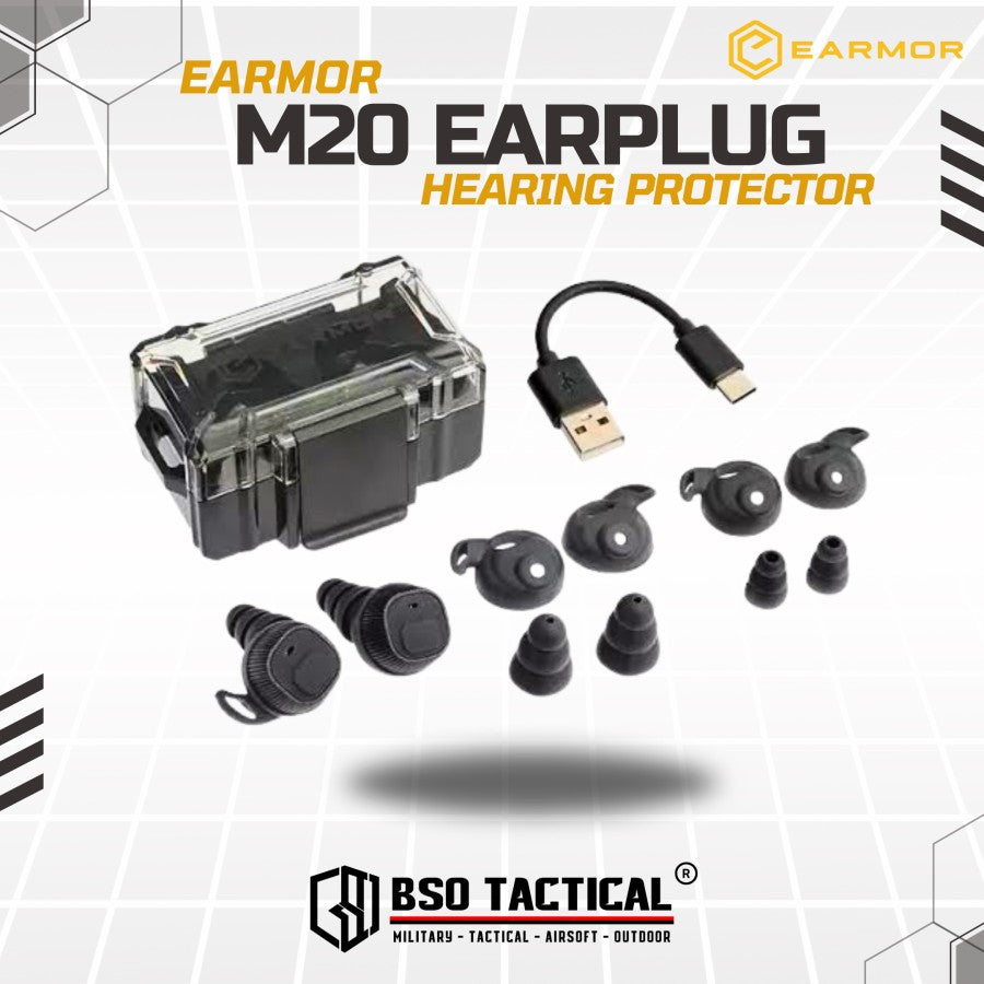 Earmor M20 Electronic Earplug Hearing Protection Opsmen for IPSC