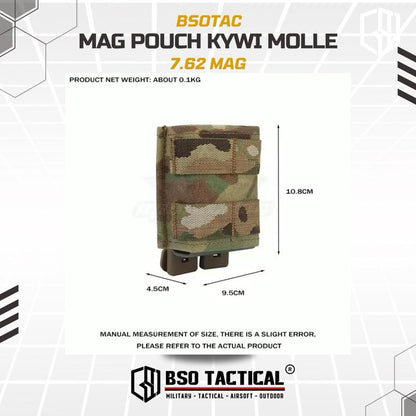 WS Tactical Molle Single Mag Pouch 7.62 Kywi Insert Fastmag
