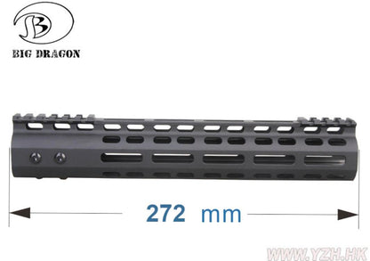 BD Tactical RIS MLOK NSR 11 Inch Lightweight Rail CNC Alumunium