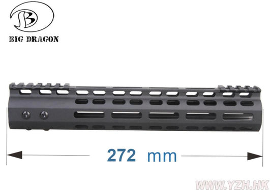 BD Tactical RIS MLOK NSR 11 Inch Lightweight Rail CNC Alumunium