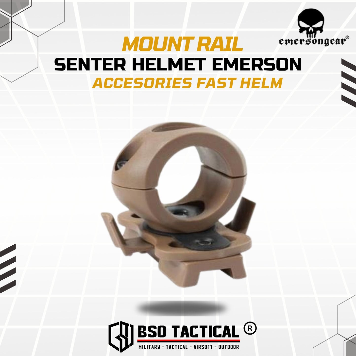 Mounting Senter Mount Rail Flashlight for ARC Rail  Helmet Accesories Fast Helm ABS Outdoor