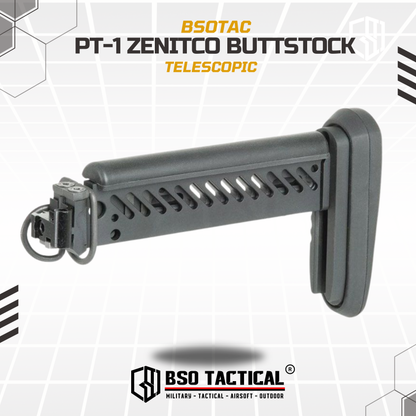 BD Tactical Popor PT-1 Zenitco Telescopic Folding Stock for AK Series AEG GBBR