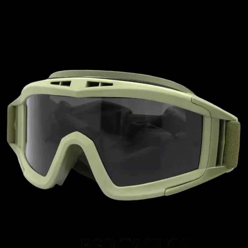 Tactical Outdoor Goggle 3 Lens Rubber Polymer Multifungsi Eye Protection