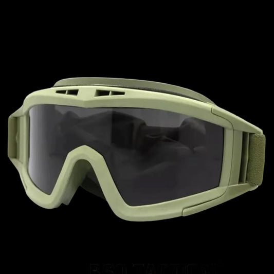 Tactical Outdoor Goggle 3 Lens Rubber Polymer Multifungsi Eye Protection