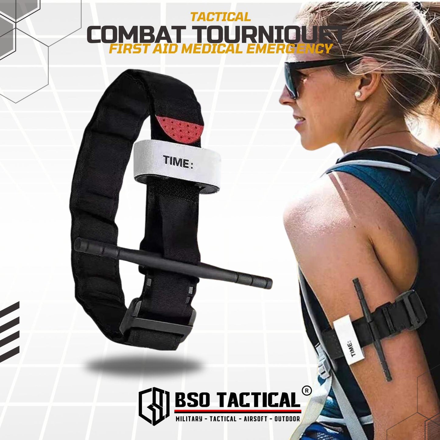 Turniket Emergency Tourniquet Strap – Gear Pertolongan Pertama Outdoor Alat Bantu Pertolongan Darurat