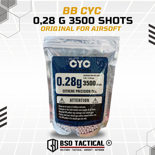 BB CYC 6mm 0.28 g 0,28 g 3500 Shots Original For Airsoft - ORIGINAL