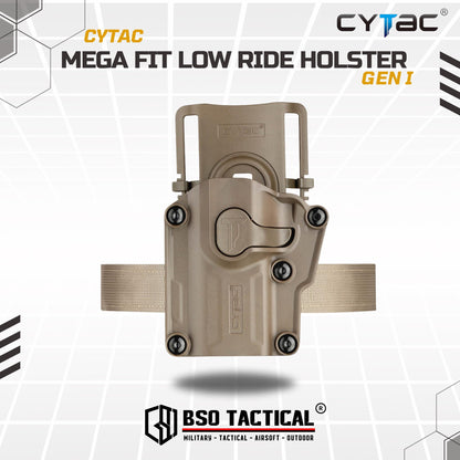Cytac Mega Fit Tactical Holster Universal Low Ride Belt Loop ORIGINAL