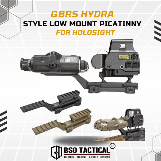 GBRS Hydra Style Low Mount Picatinny for Holosight Anpeq Full Metal