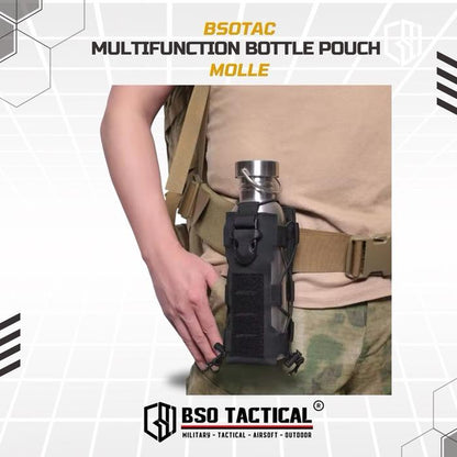 Tactical Water Bottle Pouch Molle Multifungsi Universal HT Pouches Outdoor Hiking Camping