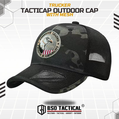 Eagle Embroidery Trucket Outdoor Tactical Mesh Cap Camouflage Hat Allsize
