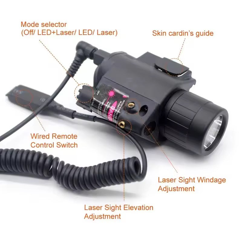 Senter Laser Tactical M6 Flashlight Polymer Include Switch