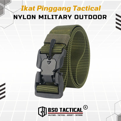 Ikat Pinggang Magnetic V2 Tactical Nylon Outdoor Belt with Quick Release Strap Gesper