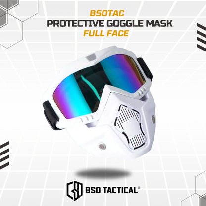 Full Face Tactical Goggles Protective Mask Multifungsi Outdoor Anti Debu