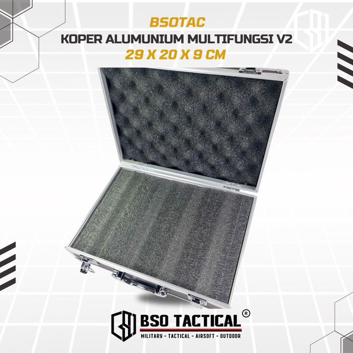 Koper Portable Alumunium V2 Multifungsi Case Safety Storage Box Kabin
