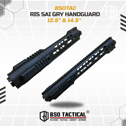 BD Tactical RIS Salient Arm SAI GRY Style Handguard 12,5" 14,5"