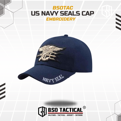 Topi Bordir Outdoor US Navy Embroidery Import