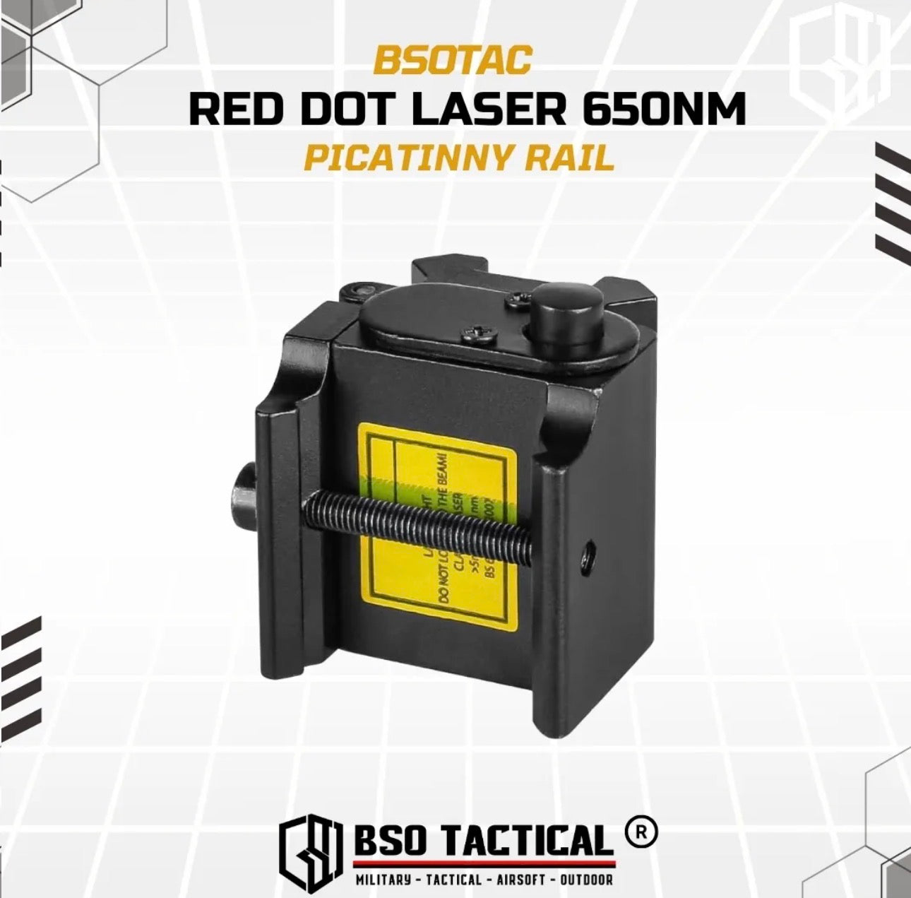 Tactical Laser 650nm Red Laser Sight Picatinny Rail Full Metal