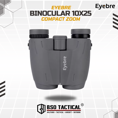 Eyebre Binocular 10x25 Compact Zoom Teropong Outdoor - GREY