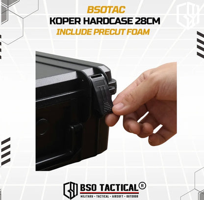 Koper Hardcase 28cm Multifungsi Include Busa Precut Foam Hard Plastic