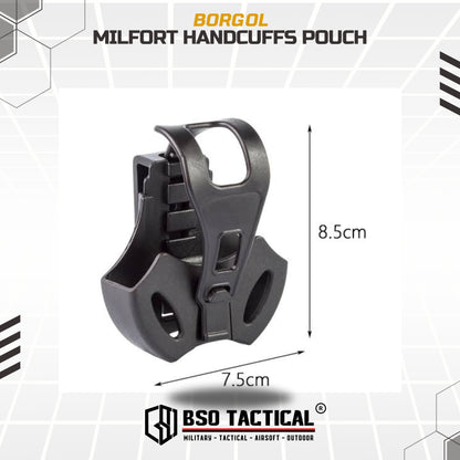 Milfort Borgol Holder Tactical Holster Handcuffs Nylon Holder Case Waist Belt Molle