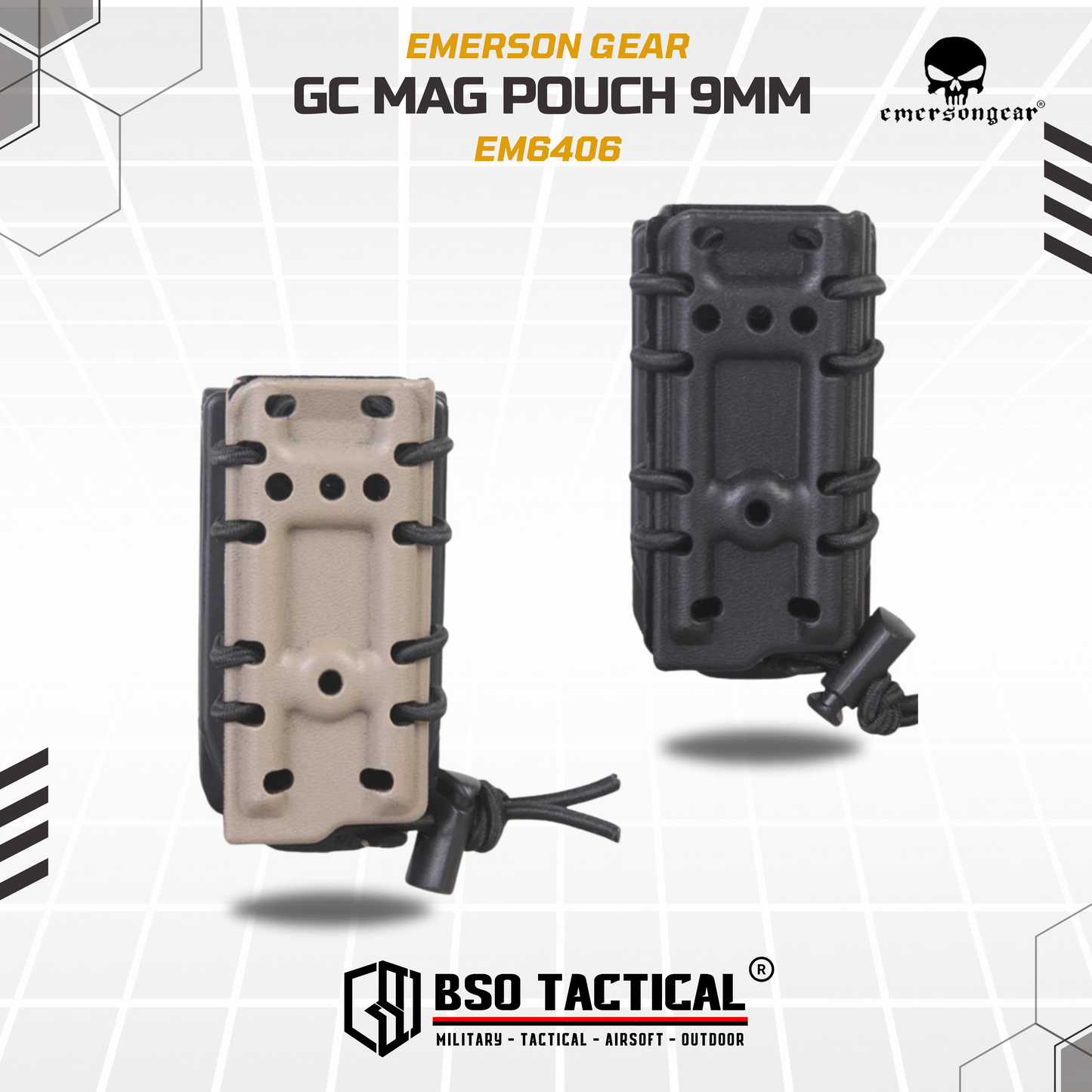 Emerson Gear Mag Pouch GC Style 9mm Belt Clip - EM6406